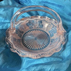 Pink depression glass